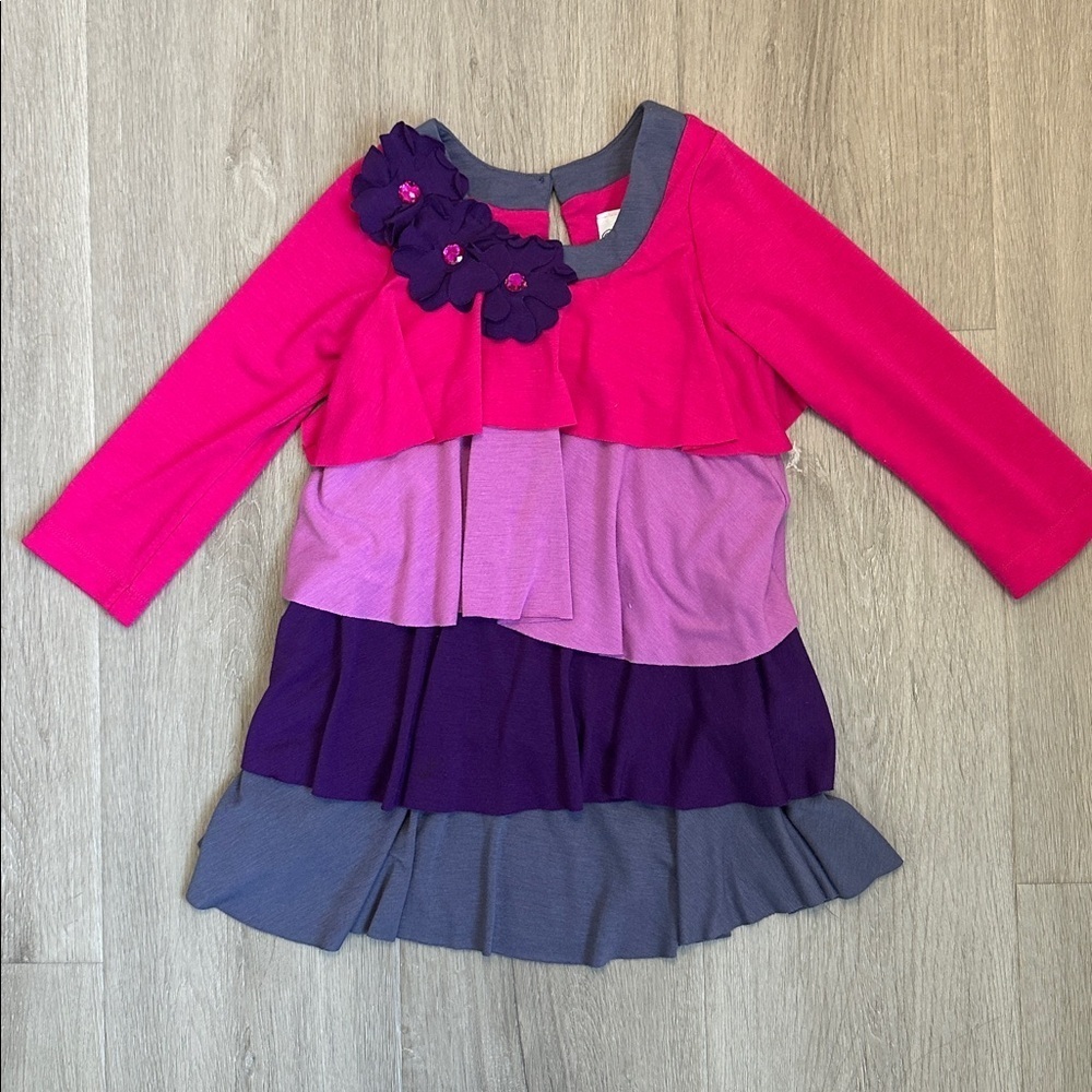 Rare Editions Pink and Purple Dress size 3T